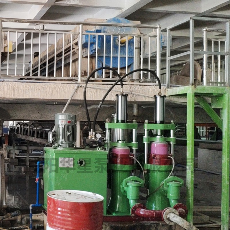 壓濾機節(jié)能進料泵，液壓陶瓷柱塞泥漿泵